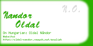 nandor oldal business card